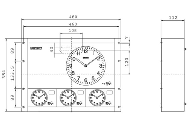 セイコー QC-5530L 親時計 3回路 長波電波修正 SEIKO 株式会社きとみ電器