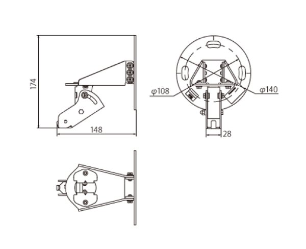 パナソニック WS-Q147-K スピーカー取付金具 株式会社きとみ電器