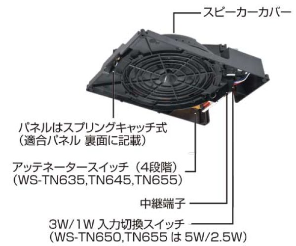 パナソニック WS-TN655 天井埋込みスピーカー アッテネータ付 株式会社きとみ電器