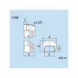 画像2: イナバ　LDEN-90-B　端末カバー　ブラウン　配管化粧カバー (2)