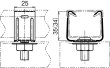 画像3: ネグロス DK1UK-9　開口上向き用器具取付金具　レースウェイDP1用 (3)