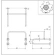 画像2: INAX　小便器用手すり　KF-701AEJ/WA　 (2)