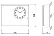 画像2: セイコー QC-5510R 親時計 1回路 FM電波修正 (2)