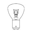 画像2: パトライト　回転灯ランプ D04803502　RP35BA15D 48V 35W (2)